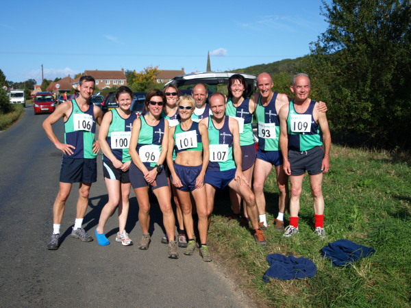 Happy Striders before the Bishop Wilton race